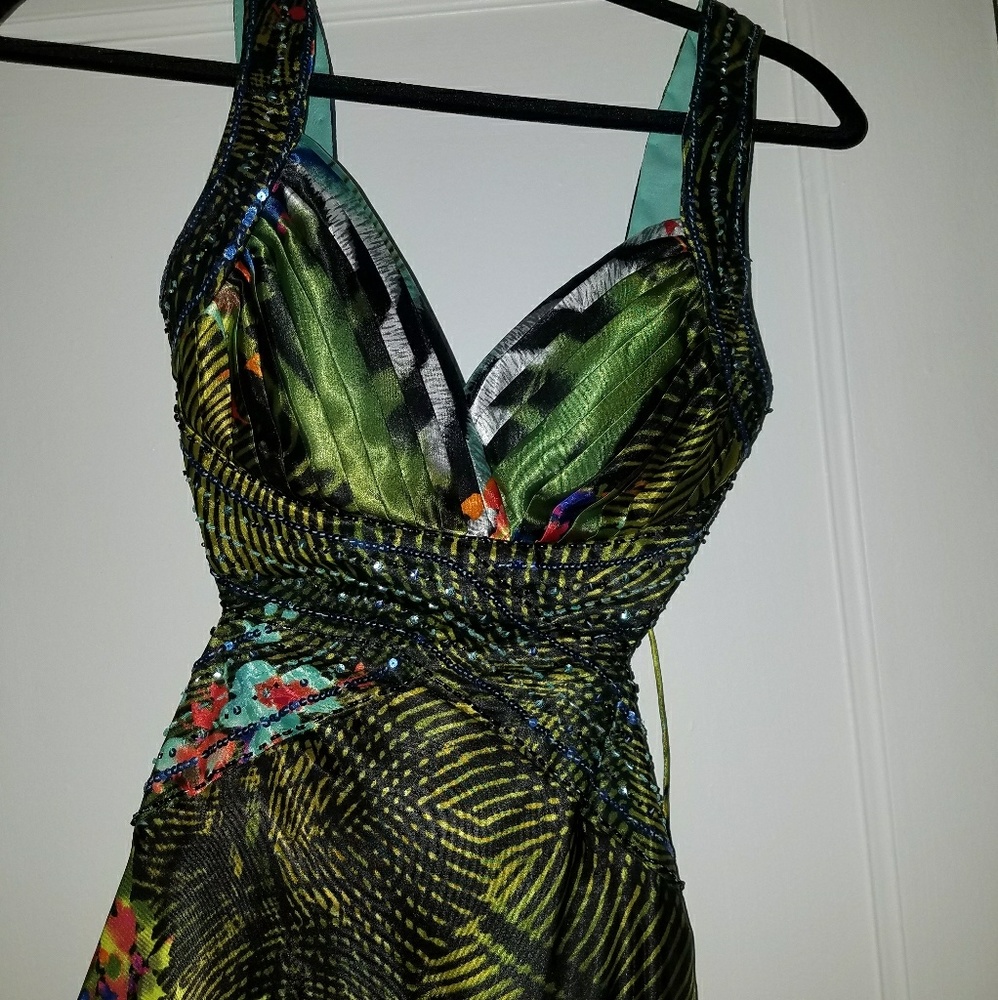 Multicolor prom dress
